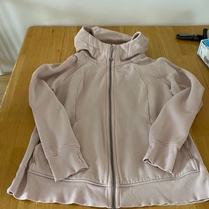 Lululemon full zip scuba hoodie light pink